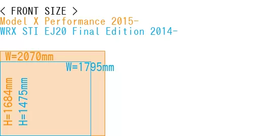 #Model X Performance 2015- + WRX STI EJ20 Final Edition 2014-